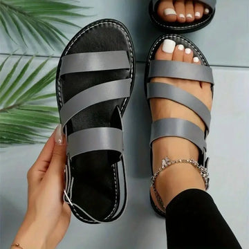 Diana - Elegante Sandalen mit römischen Riemchen für den Strand