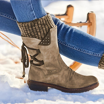 Sharalyn - Bequeme Winterstiefel für Frauen in halber Wadenhöhe