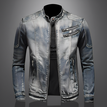 Lucas - Modische Jeansjacke mit Taschen für Männer