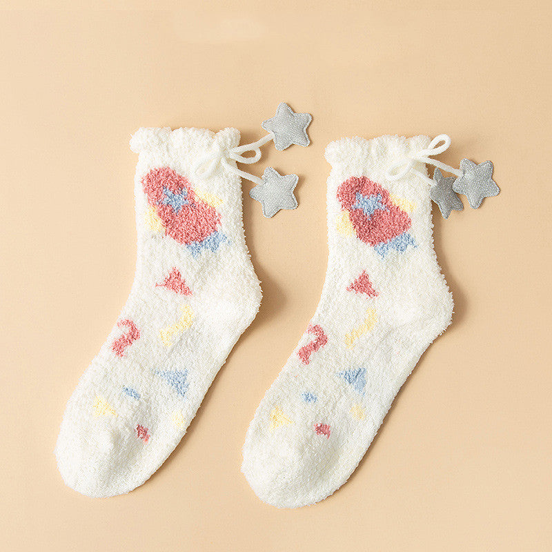 Ramona - Stilvolle, warme Damen-Fleece-Wintersocken