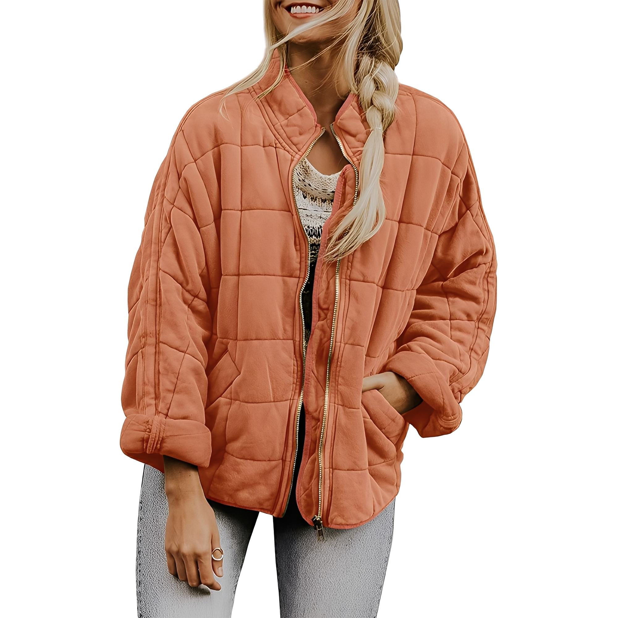 Luana - Leichte gesteppte Damenjacke mit Taschen
