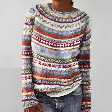 Heather - Klassischer Damenpullover mit Muster