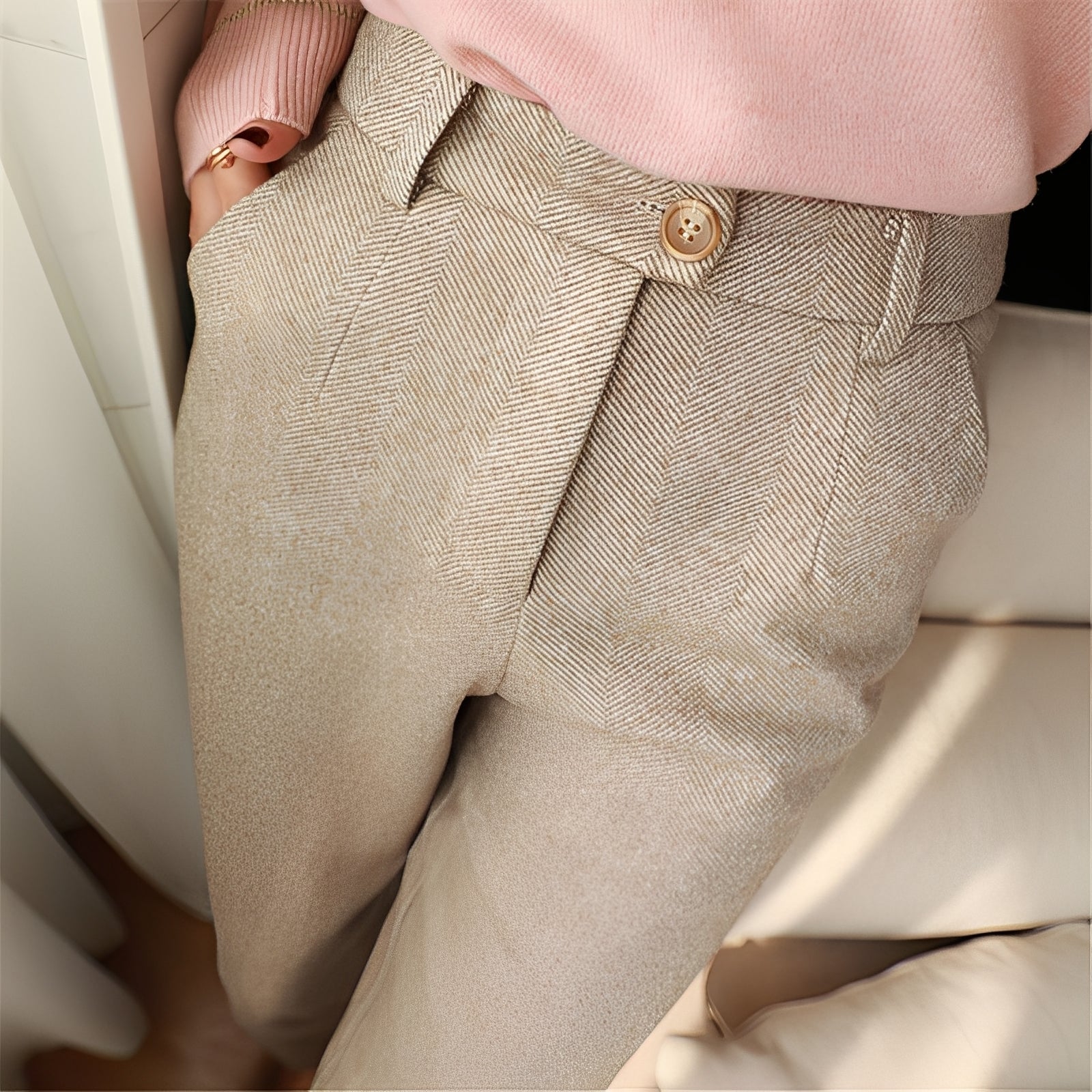 Daren - Schicke schmale Wollhose für Männer