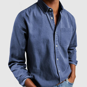Maxime - Lässiges Jeanshemd Weicher Mix