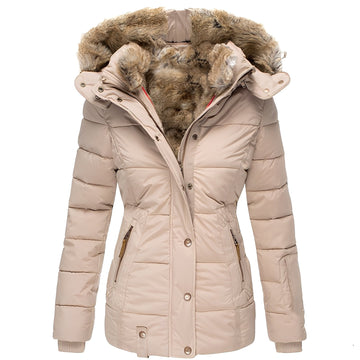 Odelia - Schicke, figurbetonte Jacke mit Pelzkragen für Damen