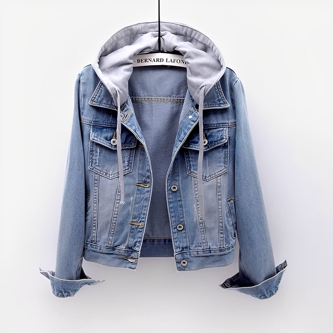 Malani - Schicke Jeansjacke mit abnehmbarer Kapuze für Damen