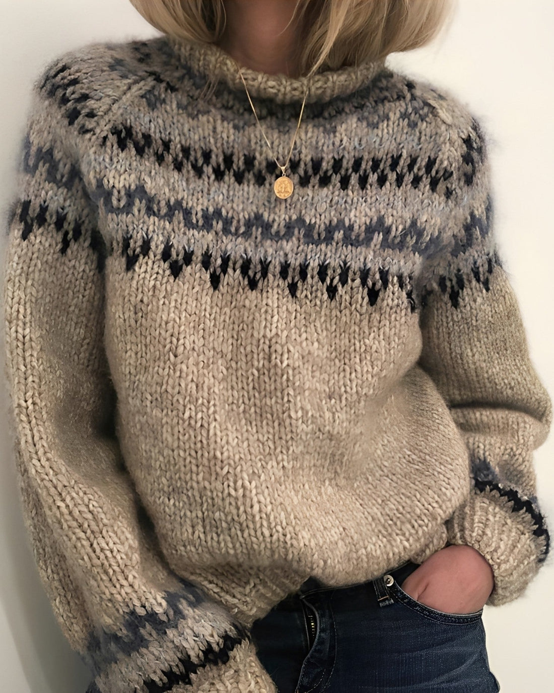 Armani - Warmer Damenpullover mit Rollkragen