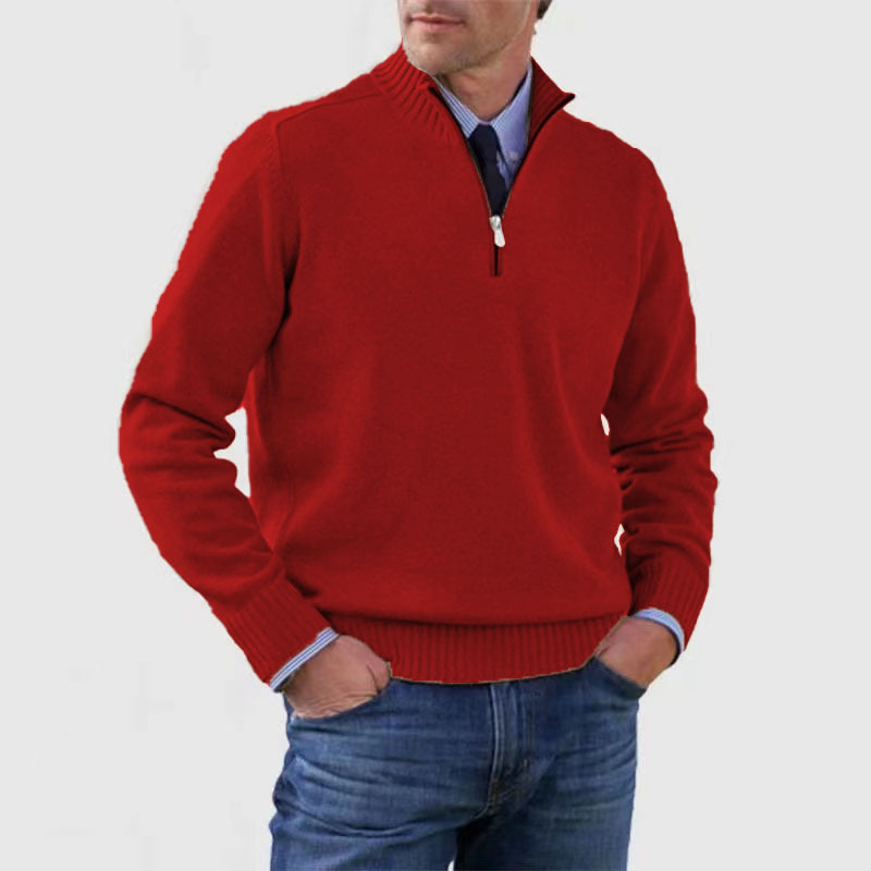 Ned - Herren-Pullover mit Reißverschluss
