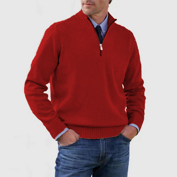 Ned - Herren-Pullover mit Reißverschluss