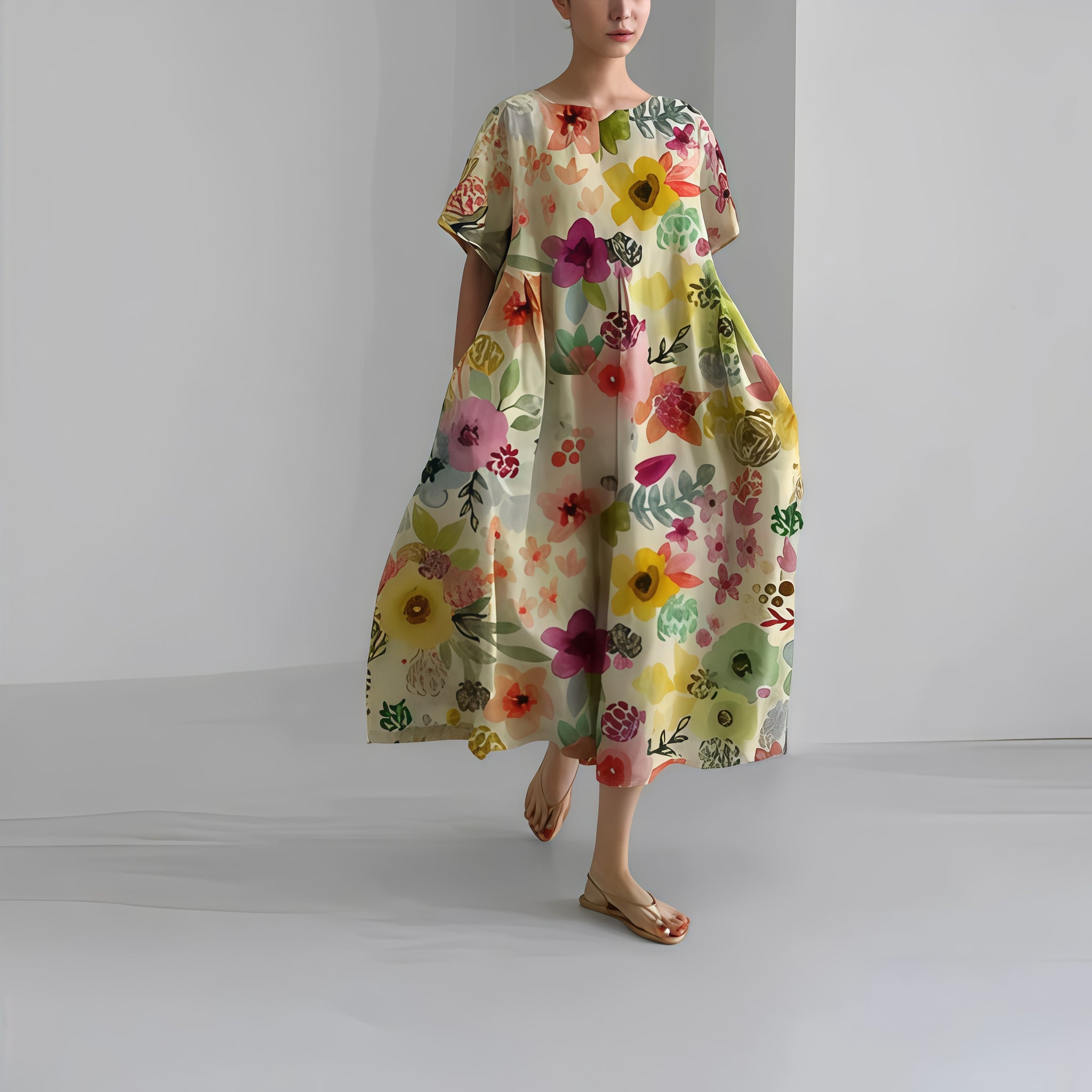 Brienne - Damenkleid mit stilvollem Aufdruck
