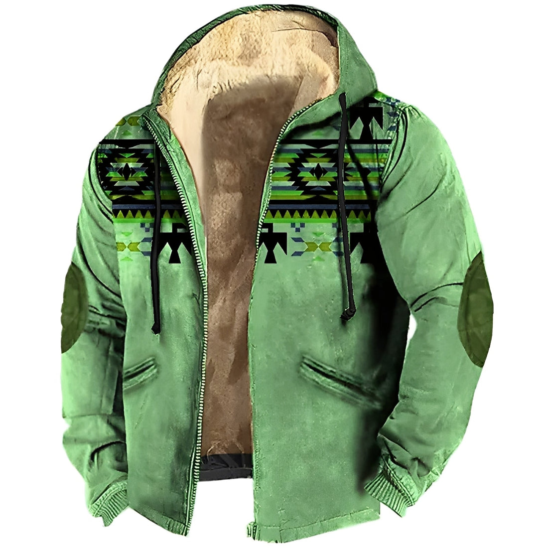 Terrance - Herren-Kapuzenjacke im Tribal-Stil