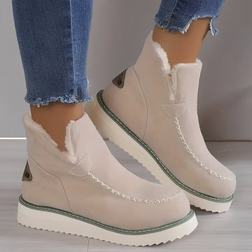 Ashlee - Warme Winterstiefel mit Keilabsatz für Damen