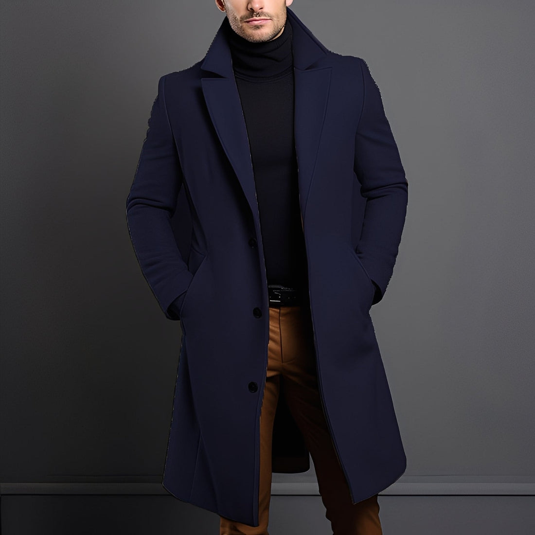 Clifton - Stylischer Woll-Trenchcoat für Herren