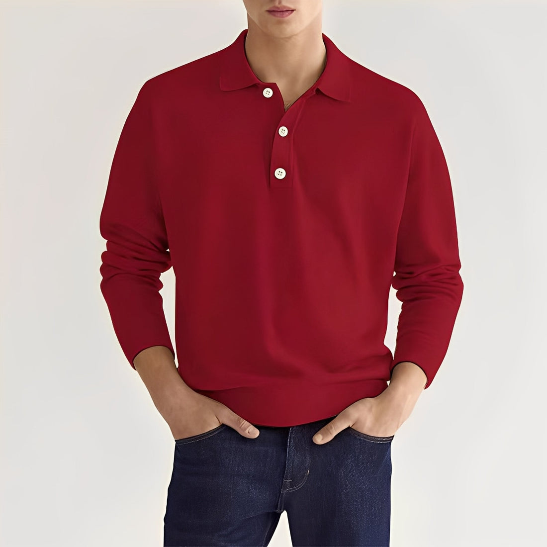 Zavier - Lockeres langes Poloshirt für Männer