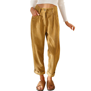 Chelsie - Bequeme Cordhose mit hohem Bund für Damen
