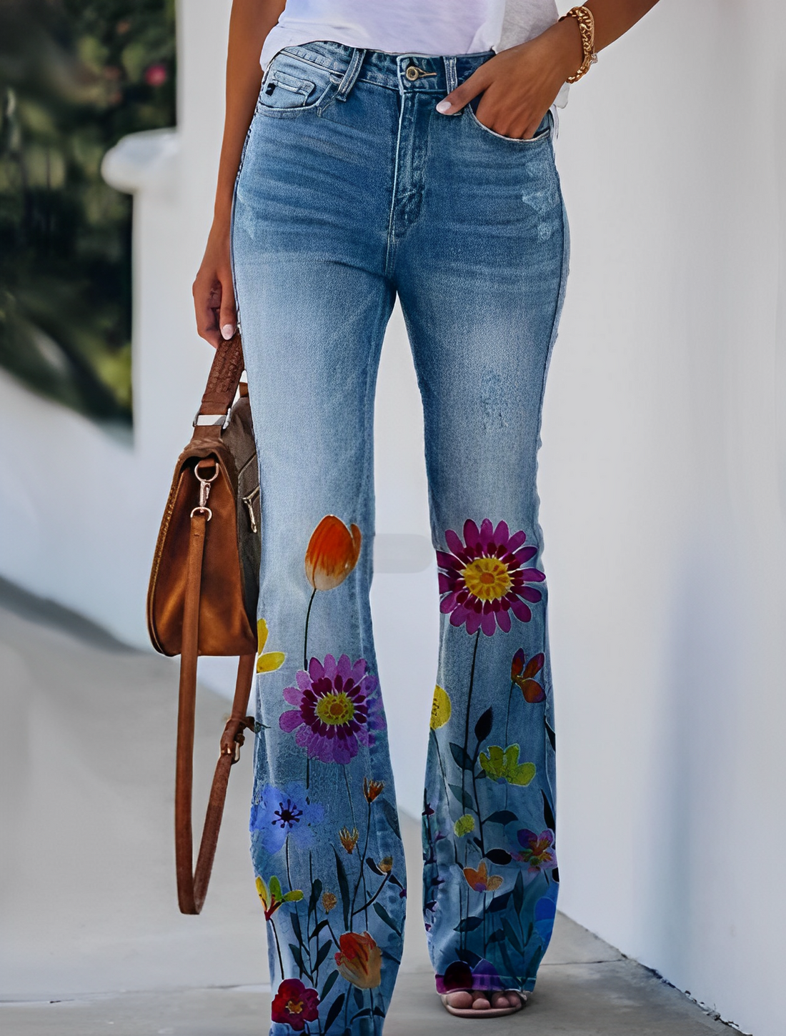 Glenna - Sommer-Schlaghose mit Blumenprint für Damen