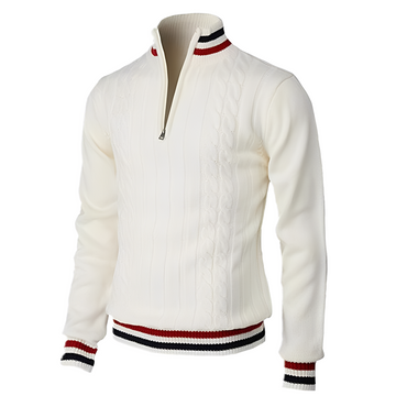 Zavier - Moderner Herrenpullover mit hohem Kragen