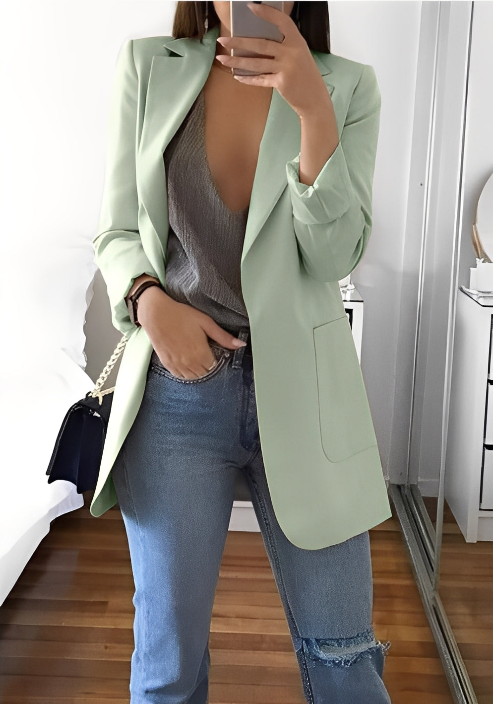 Stephanie - Eleganter, schmal geschnittener Damenblazer