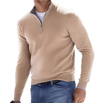 Fredric - Bequemer Herrenpullover mit Reißverschluss