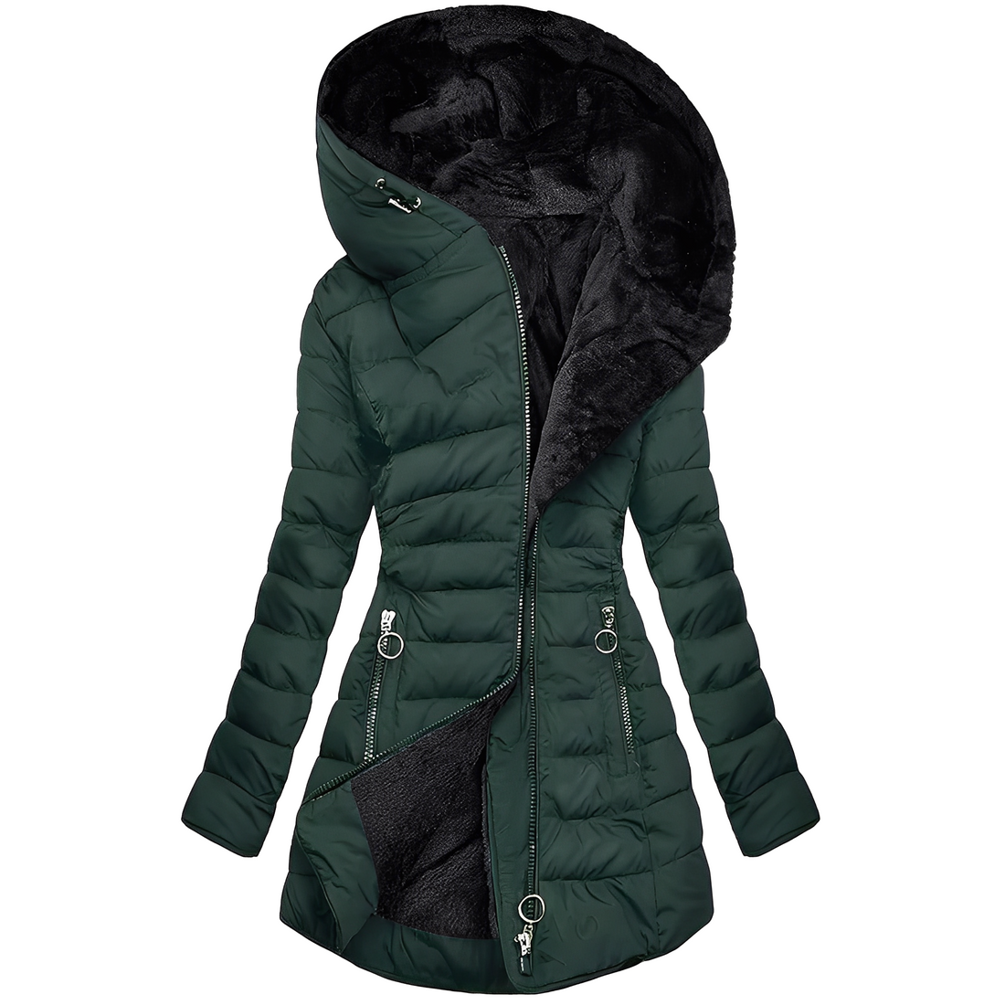Jasmine - Moderne Damen Winterjacke mit Kapuze