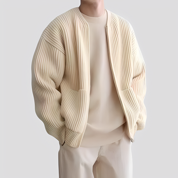 Willy - Lässig gestrickte Herren-Jacke mit Reißverschluss