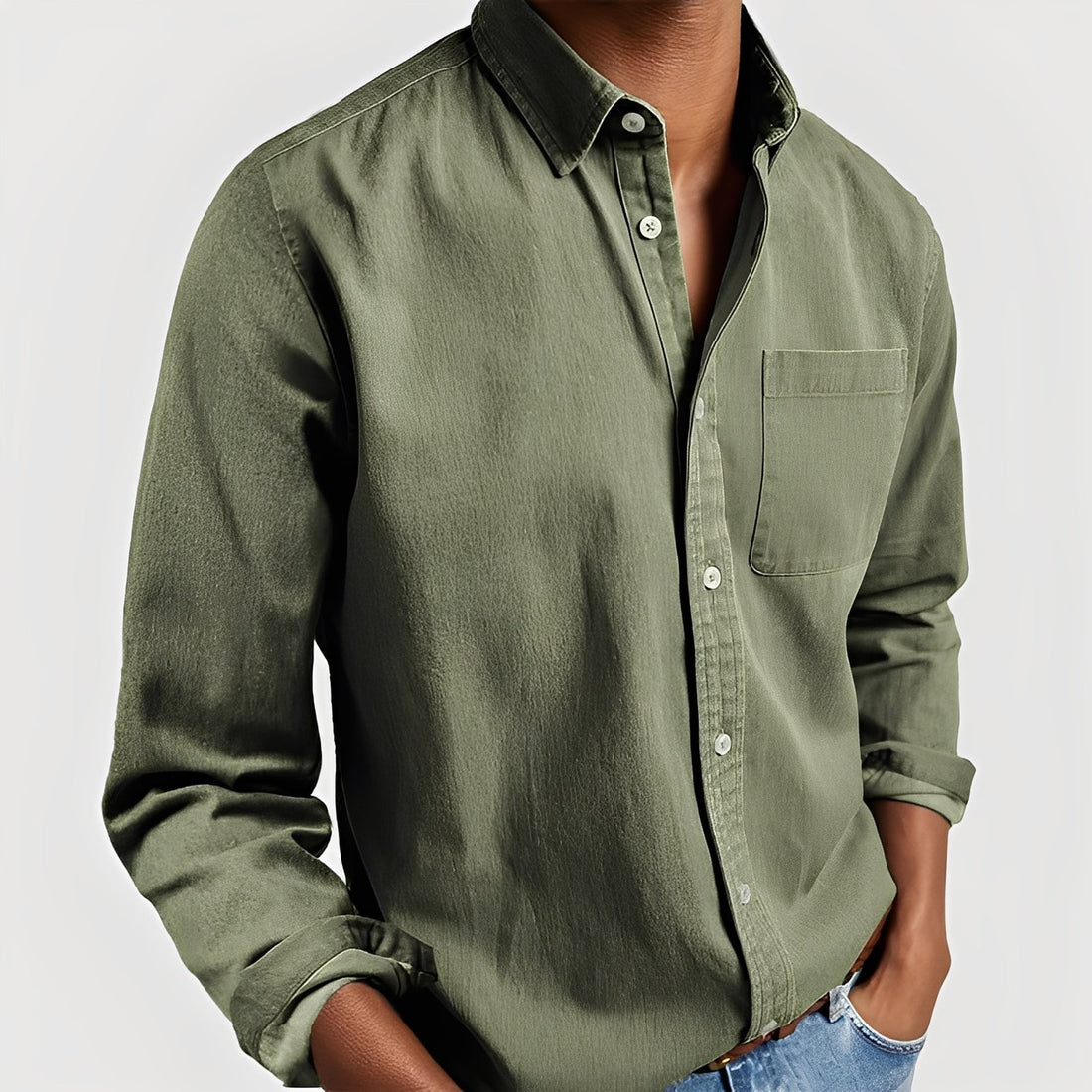 Tanner - Freizeitshirt mit Tasche für Männer