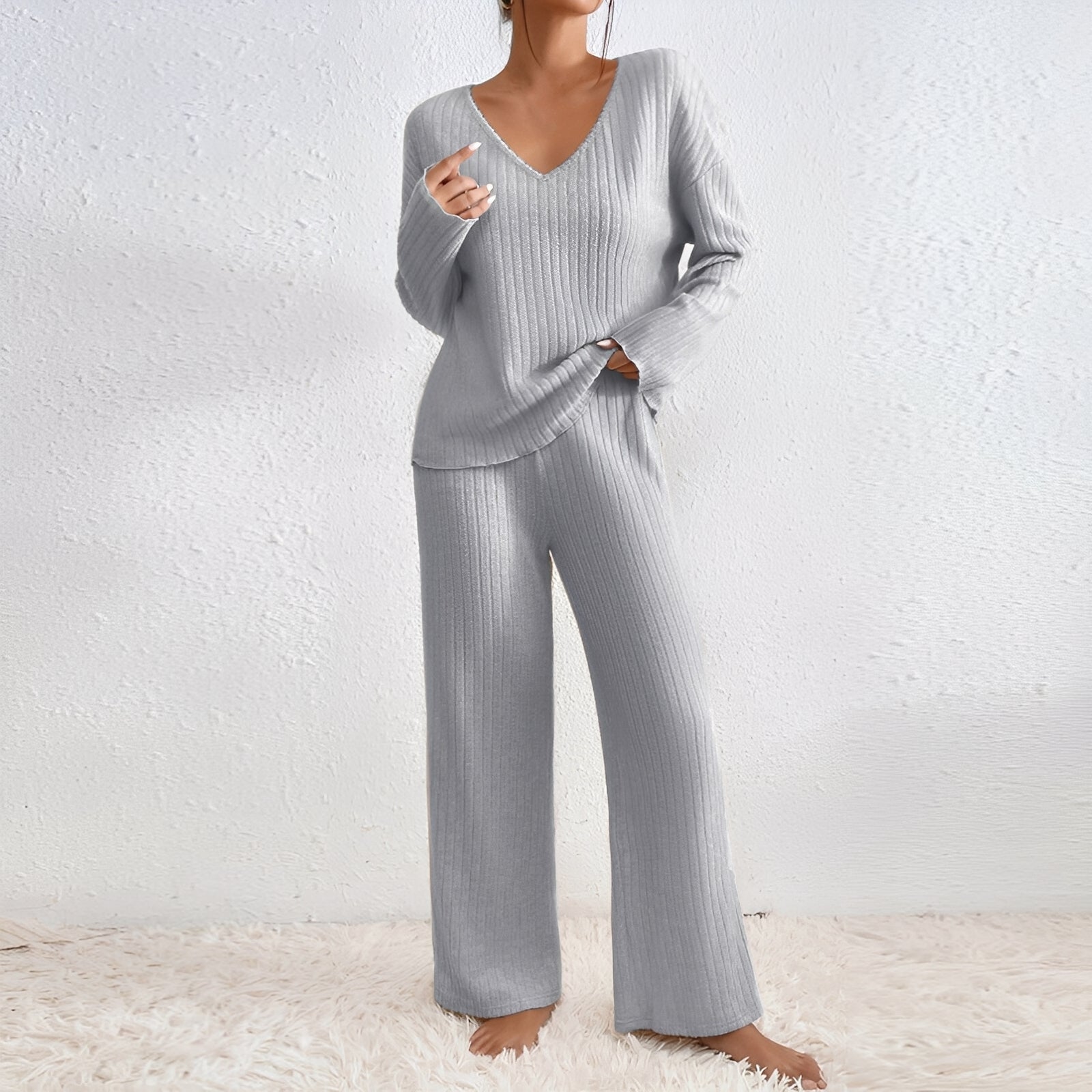 Michele - Bequemes, gestricktes Lounge-Zweiteiler-Set für Damen