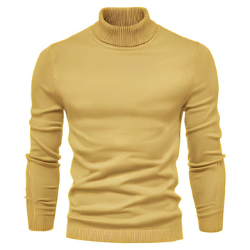 Evans - Dünner, eng geschnittener Herren-Rollkragenpullover