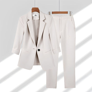 Elouise - Locker geschnittenes, formelles Damen Blazer- und Hosen-Set