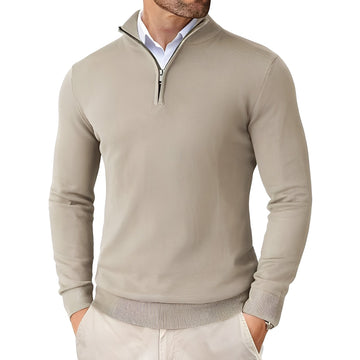 Darell - Eleganter Herren-Strickpullover mit Reißverschluss