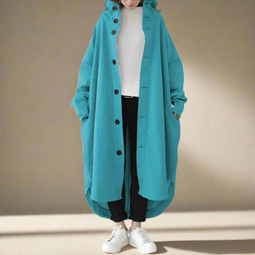Jennica - Langer, lockerer Damen-Trenchcoat