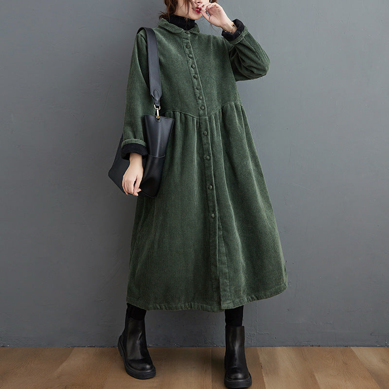 Amelia - Warmer Cord-Mantel mit lockerer Passform für Damen