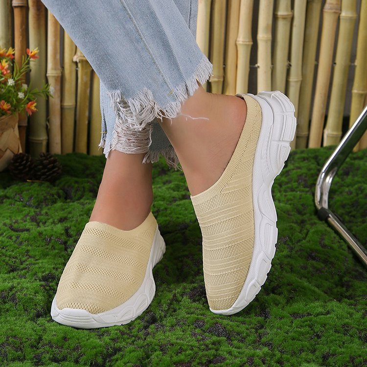 Malani - Moderne Damen-Sneaker zum Hineinschlüpfen mit Keilabsatz