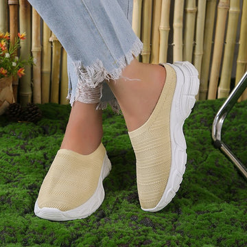 Malani - Moderne Damen-Sneaker zum Hineinschlüpfen mit Keilabsatz