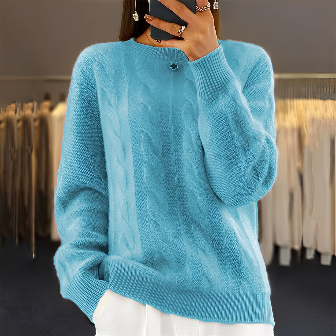 Leanne - Zeitlos eleganter Damenpullover aus Strick