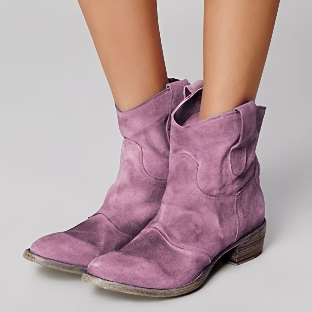 Margaret - Lockere Lederstiefeletten für Frauen
