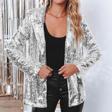 Miranda - Glänzender Damen-Paillettenblazer
