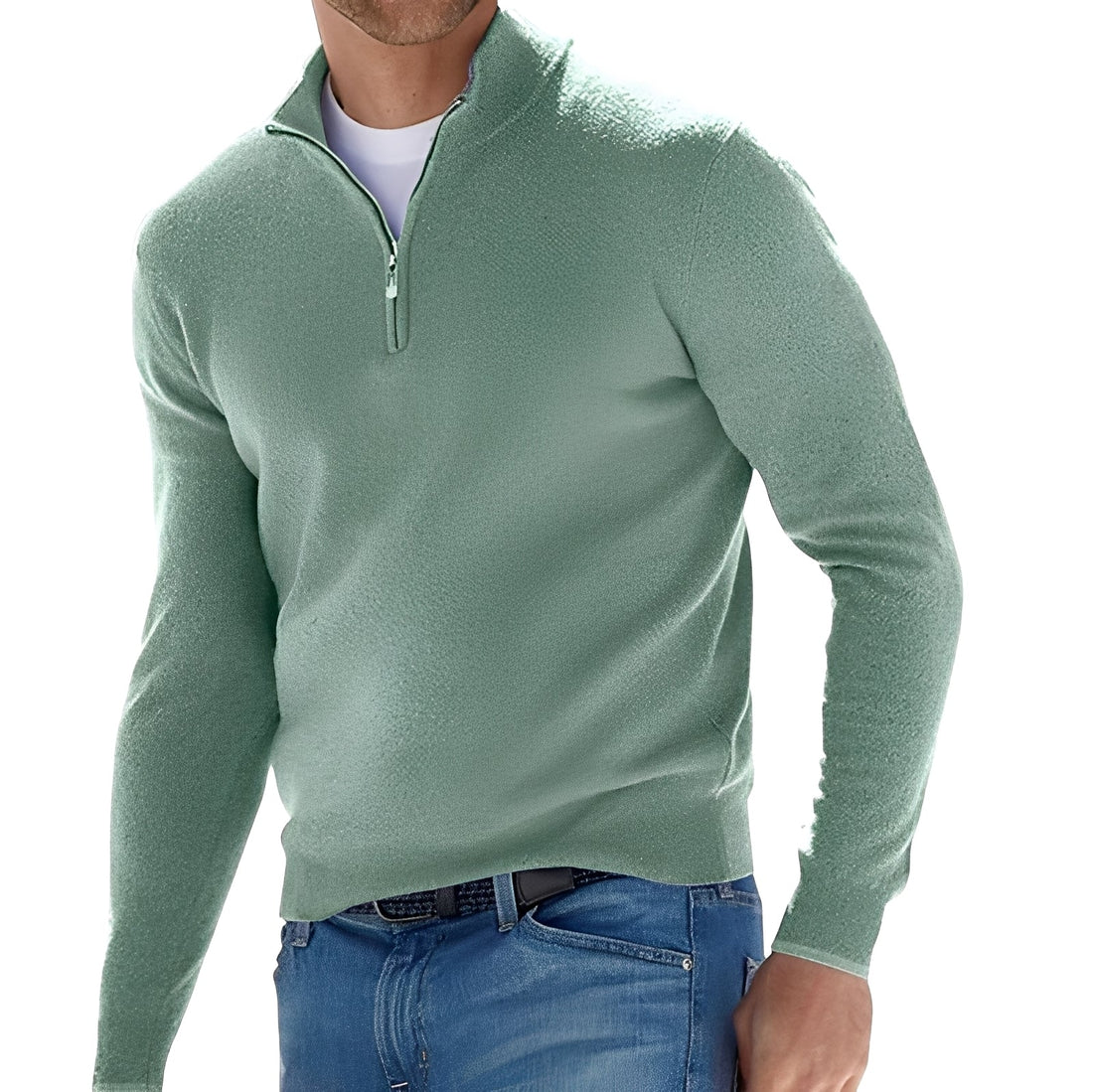 Rufus - Legere Herrenjacke mit Reißverschluss und hohem Kragen