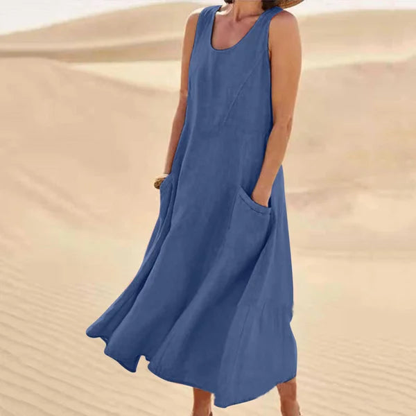 Mary - Luftiges Leinenkleid Damenmode