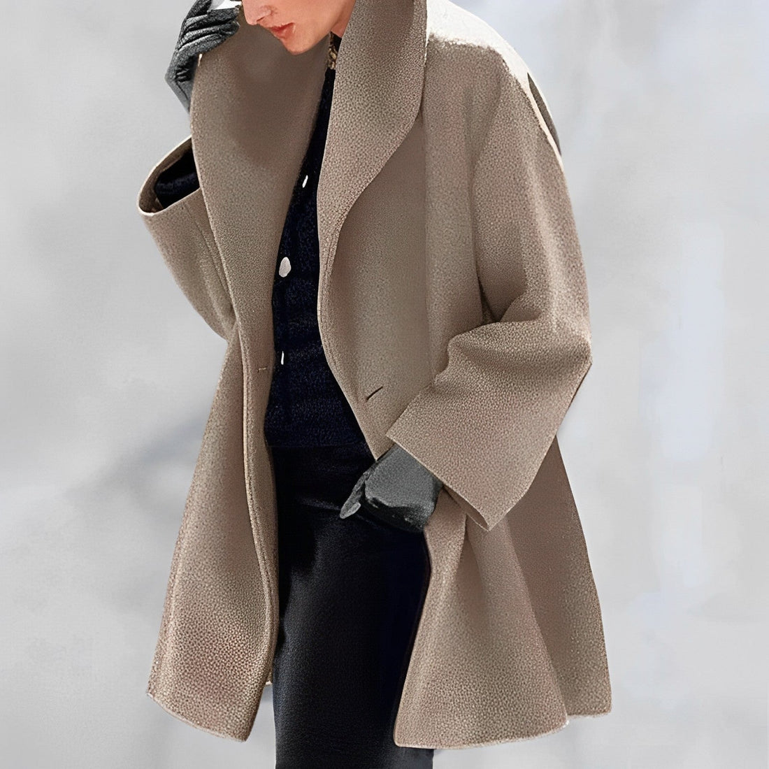 Urbane gemütliche Winterjacke aus Wolle