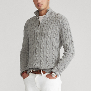 Adrien - Pulli mit halbem Reißverschluss