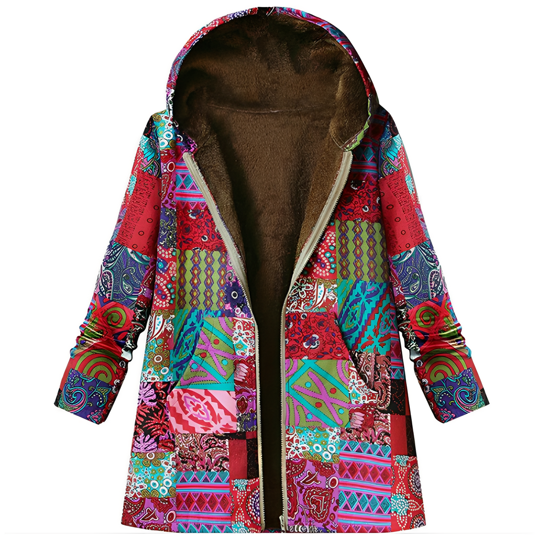 Olyvia - Damen-Jacke im Vintage-Stil mit Muster