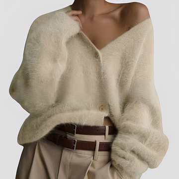 Lavena - Bequemer weiter Damen-Kaschmirpullover