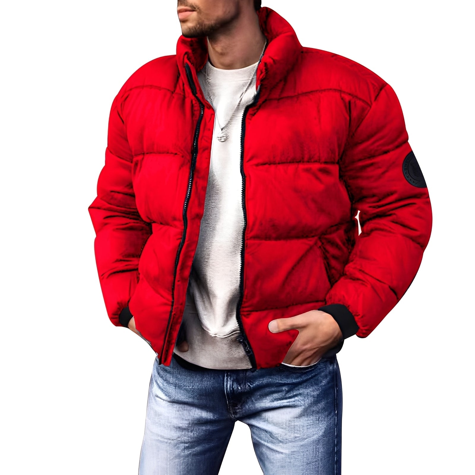 Keaton - Stilvolle, gepolsterte Daunenjacke für Herren