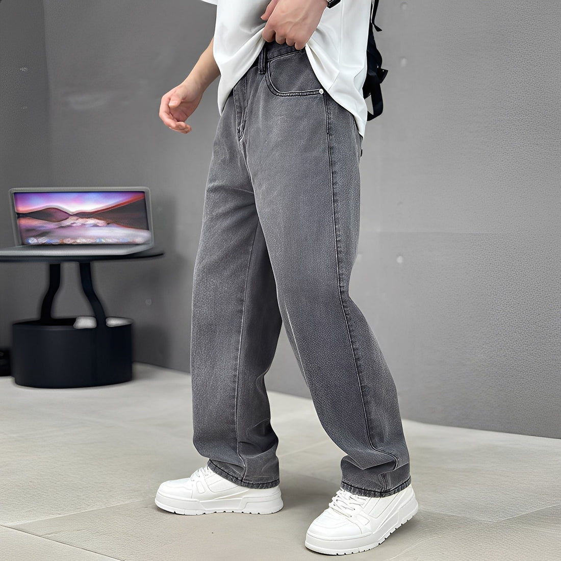 Wendell - Elegante Herrenjeans mit weitem Schnitt