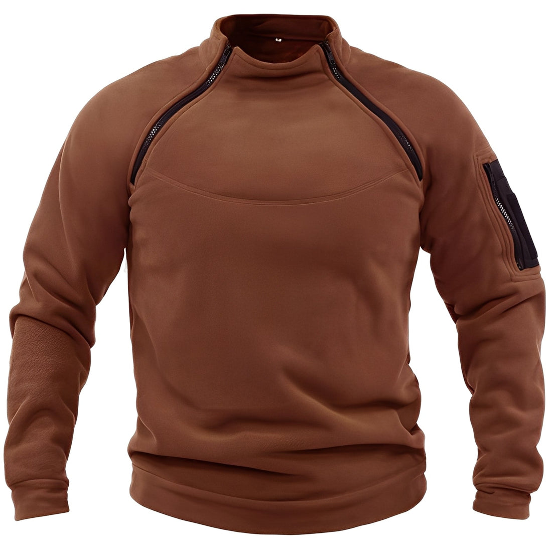 Wilbur - Herren-Sport-Fleecepullover mit Reißverschluss