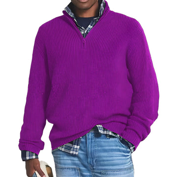 Edward - Moderner Kaschmir-Herrenpullover mit Reißverschluss