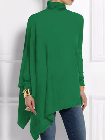 Kalysta - Modisches asymmetrisches Fleece-Oberteil für Damen