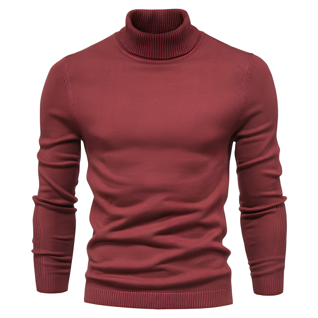Evans - Dünner, eng geschnittener Herren-Rollkragenpullover