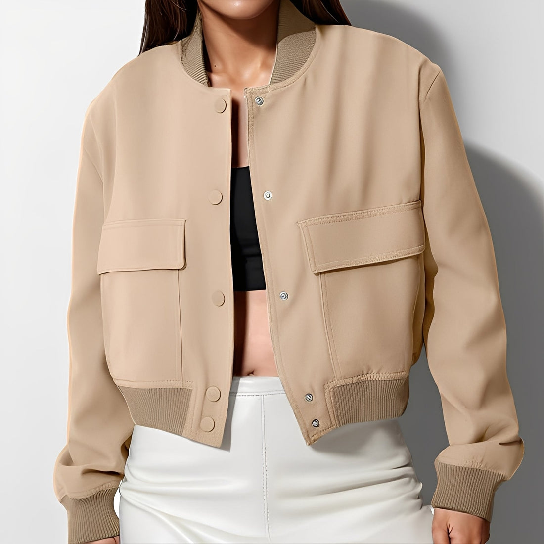 Marva - Bequeme, lockere Jacke mit großen Taschen für Frauen